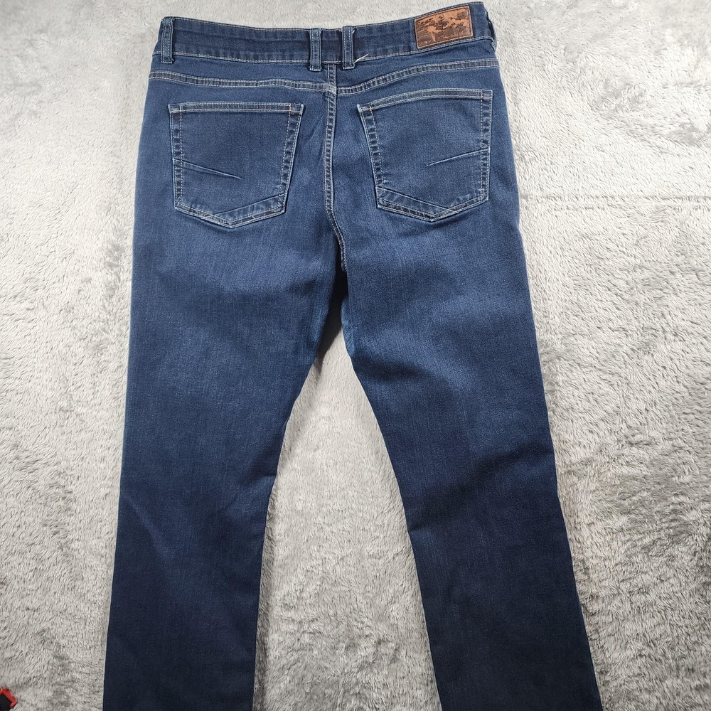 BKE Dakota Jeans Mens 31x34 (FIts 33x32) Medium Wash Blue Straight Leg Stretch - Picture 12 of 14